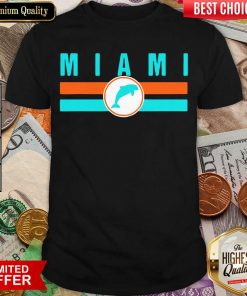 MIA Miami Local Standard MIA Retro Dolphin Miami FL Shirt - Design By Viewtees.com