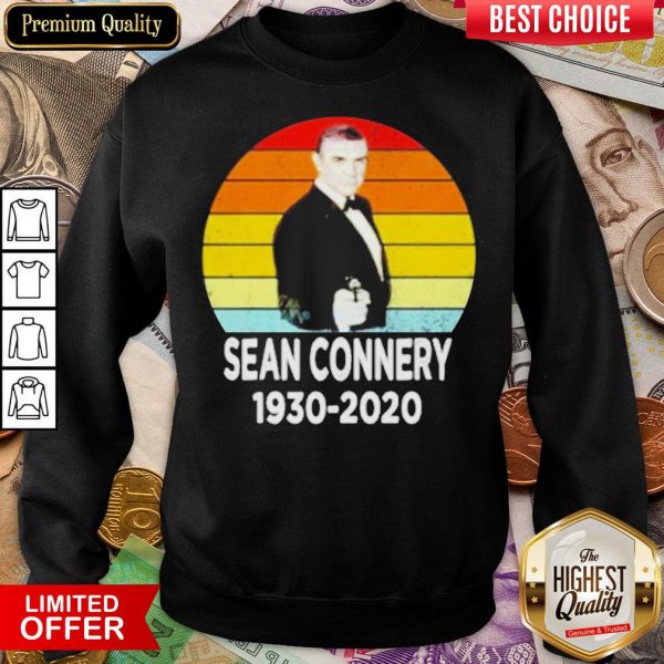 Official Rip Sean Connery 1930 2020 Vintage Sweatshirt - Design By Viewtees.com