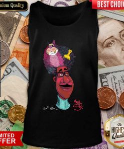 Made With Soul Disney Pixar Soul ‘Joe And His Fro’ By Bianca Pastel And Hue Tank Top - Design By Viewtees.com