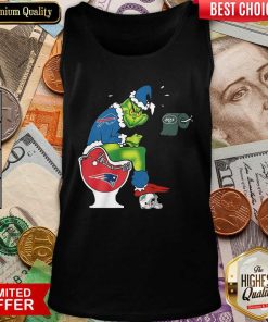 The Grinch Buffalo Bills Shit On Toilet New England Patriots And Other Teams Christmas Tank Top - Design By Viewtees.com