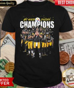 Pittsburgh Steelers Team Football Afc North Division Champions Signatures Shirt - Design By Viewtees.com