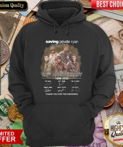 Saving Private Ryan 22nd Anniversary 1988 2020 Thank You For The Memories Signatures Hoodie - Design By Viewtees.com