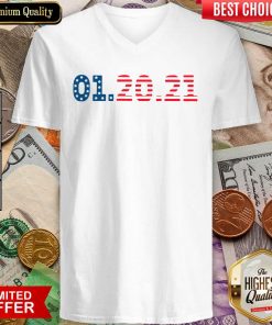 American Flag 01 20 2021 Inauguration Day V-neck - Design By Viewtees.com