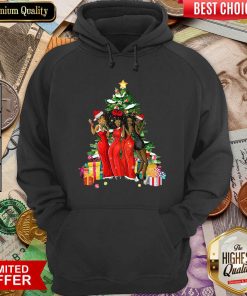 Girl Magic Merry Christmas Tree Collection Hoodie - Design By Viewtees.com