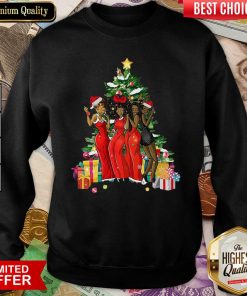 Girl Magic Merry Christmas Tree Collection Sweatshirt - Design By Viewtees.com