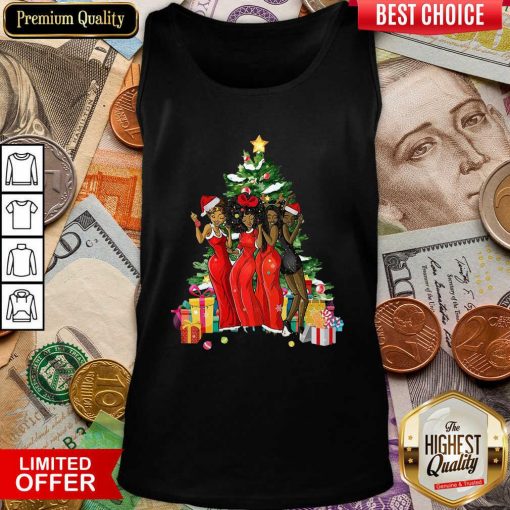 Girl Magic Merry Christmas Tree Collection Tank Top - Design By Viewtees.com