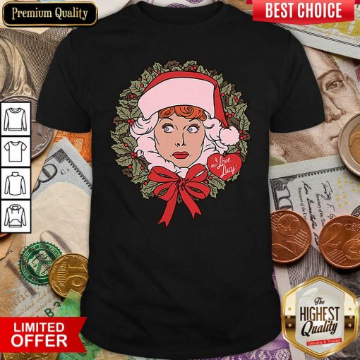I Love Lucy Christmas Wreath Shirt - Design By Viewtees.com