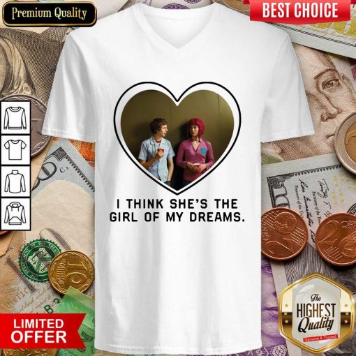 Michael Cera And Mary Elizabeth I Think Shes The Girl Of My Dreams V-neck - Design By Viewtees.com