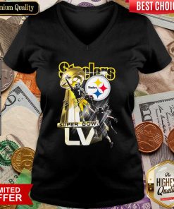 Pittsburgh Steelers Super Bowl Liv Signature V-neck - Design By Viewtees.com