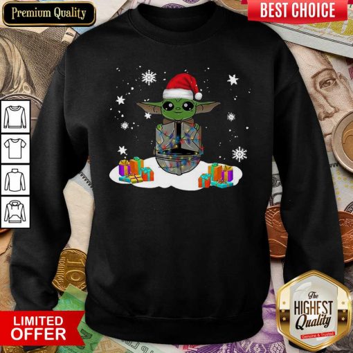 Santa Baby Yoda Merry Christmas Gift Sweatshirt - Design By Viewtees.com