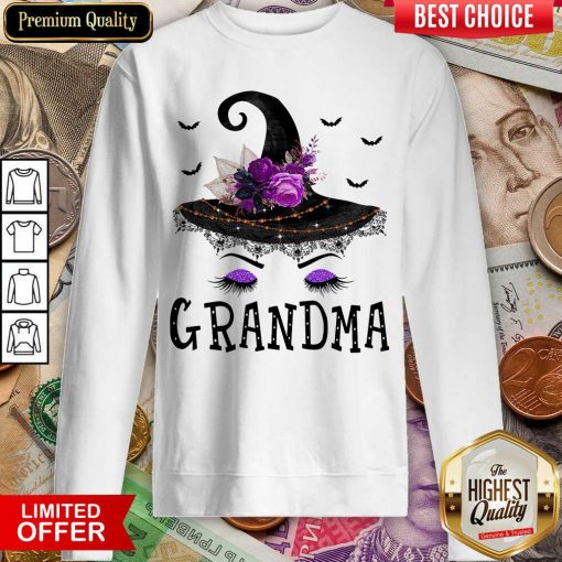 Grandma Witch Hat Halloween Sweatshirt - Design By Viewtees.com