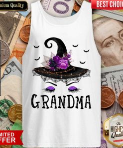 Grandma Witch Hat Halloween Tank Top - Design By Viewtees.com