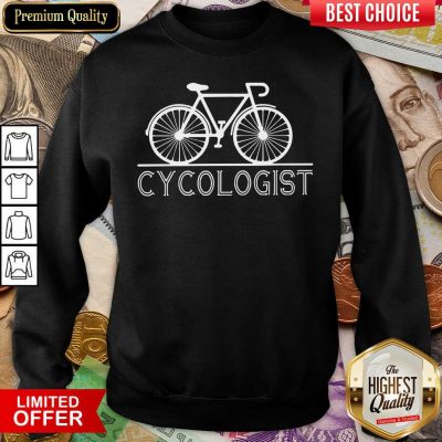 Hot The Bicycle Cycologist Sweatshirt - Design By Viewtees.com 