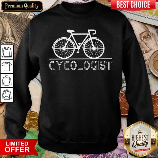 Hot The Bicycle Cycologist Sweatshirt - Design By Viewtees.com