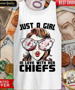 Just A Girl In Love With Her Chiefs Tank Top - Design By Viewtees.com