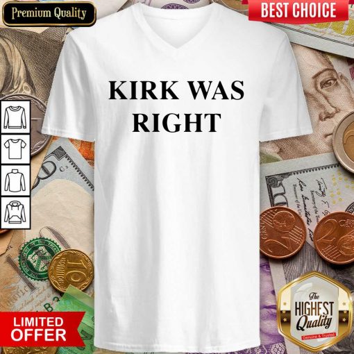 Kirk Was Right Unisex V-neck - Design By Viewtees.com