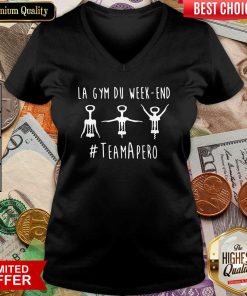 La Gym Du Week-end #TeamApéro V-neck - Design By Viewtees.com