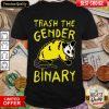 Raccoon Trash The Gender Binary Shirt - Design By Viewtees.com