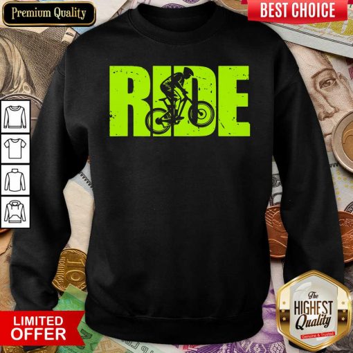 The Ride Bike Sweatshirt - Design By Viewtees.com
