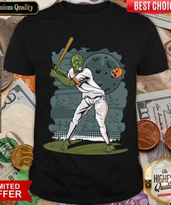 Zombie Play Baseball Pumpkin Shirt - Design By Viewtees.com