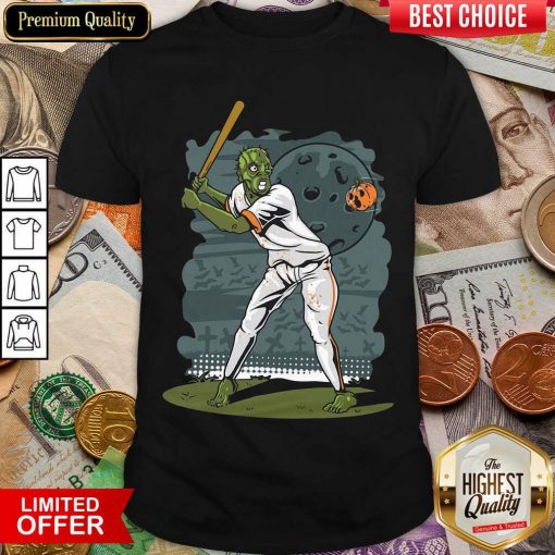 Zombie Play Baseball Pumpkin Shirt - Design By Viewtees.com