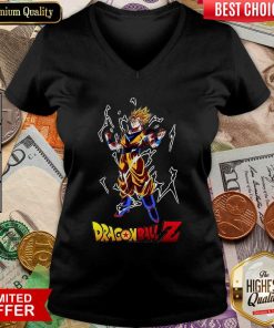 Dragon Ball Z Son Goku Super Saiyan V-neck - Design By Viewtees.com