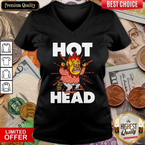 Heat Miser Hot Head The Year Without A Santa Claus V-neck - Design By Viewtees.com