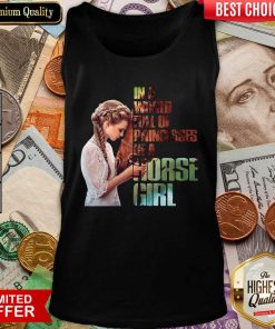 In A World Full Of Princesses Be A Horse Girl Tank Top - Design By Viewtees.com