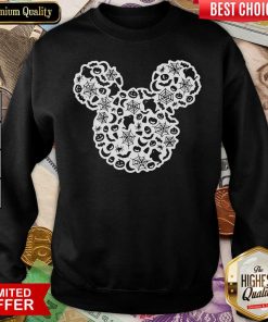 Mickey Mouse Halloween Ghost Pumpkin Sweatshirt - Design By Viewtees.com