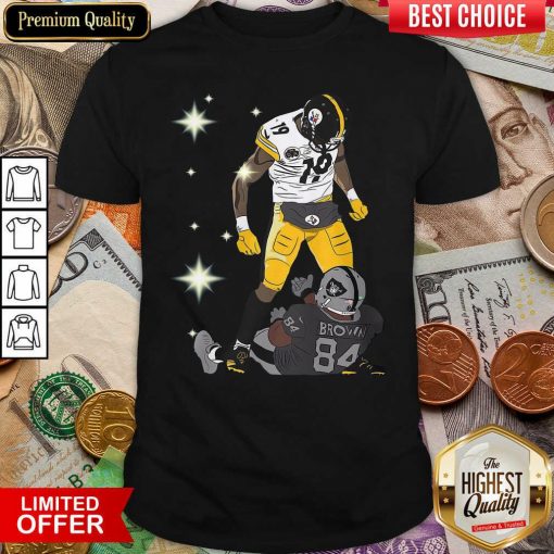 Pittsburgh Steelers JuJu Smith And Oakland Raiders Antonio Brown Shirt - Design By Viewtees.com