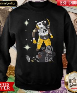 Pittsburgh Steelers JuJu Smith And Oakland Raiders Antonio Brown Sweatshirt - Design By Viewtees.com