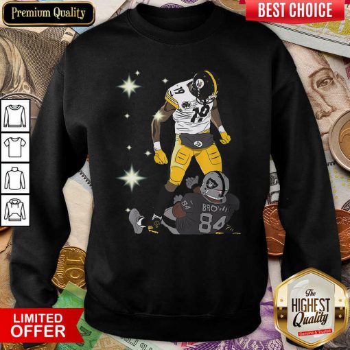 Pittsburgh Steelers JuJu Smith And Oakland Raiders Antonio Brown Sweatshirt - Design By Viewtees.com