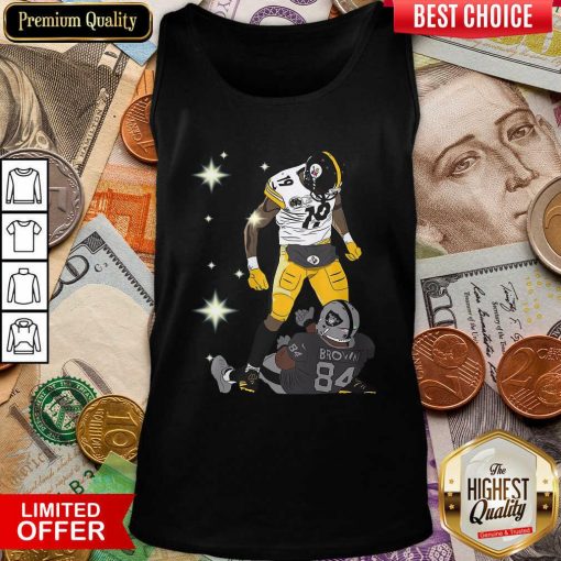 Pittsburgh Steelers JuJu Smith And Oakland Raiders Antonio Brown Tank Top - Design By Viewtees.com