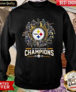 Pittsburgh Steelers Team Football 2020 Afc North Division Signatures Sweatshirt - Design By Viewtees.com