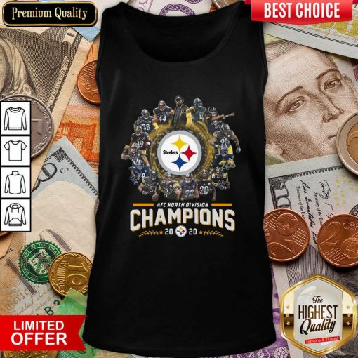 Pittsburgh Steelers Team Football 2020 Afc North Division Signatures Tank Top - Design By Viewtees.com