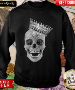 Skull Queen Diamond Sweatshirt - Design By Viewtees.com