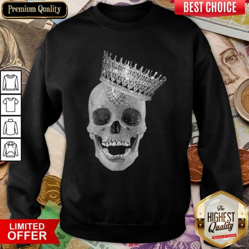 Skull Queen Diamond Sweatshirt - Design By Viewtees.com