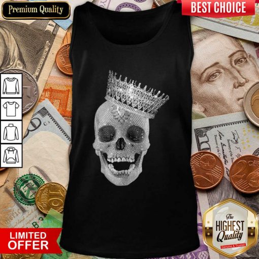 Skull Queen Diamond Tank Top - Design By Viewtees.com