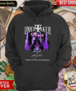 Undertaker 30th Anniversary Thank You For The Memories Signatures Hoodie - Design By Viewtees.com