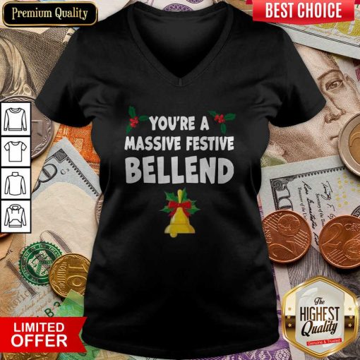 You’re A Massive Pestive Bellend V-neck - Design By Viewtees.com