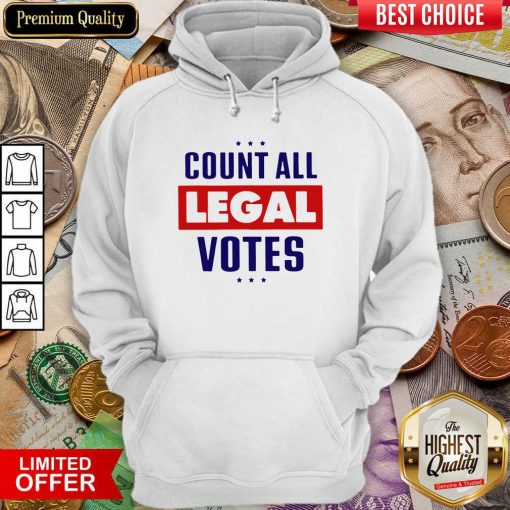 Count All Legal Votes Hoodie - Design By Viewtees.com