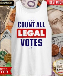 Count All Legal Votes Tank Top - Design By Viewtees.com