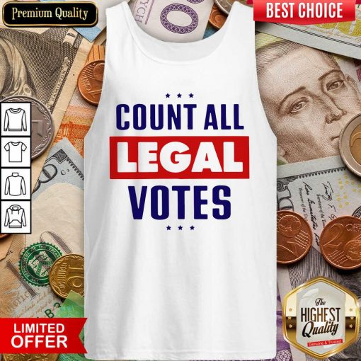 Count All Legal Votes Tank Top - Design By Viewtees.com