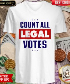 Count All Legal Votes V-neck - Design By Viewtees.com