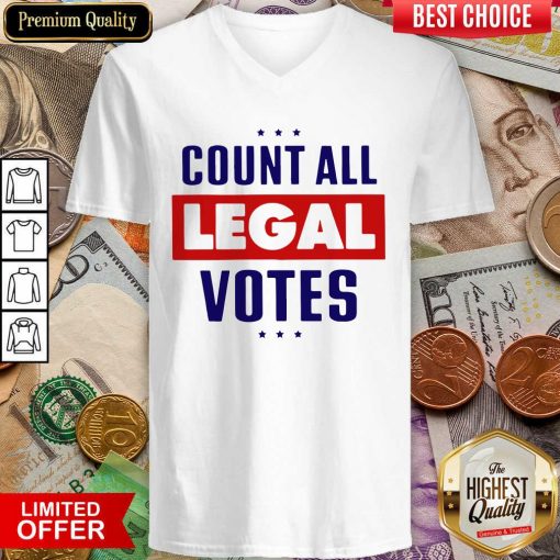 Count All Legal Votes V-neck - Design By Viewtees.com