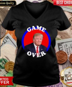 Game Over Donald Trump President Election V-neck - Design By Viewtees.com