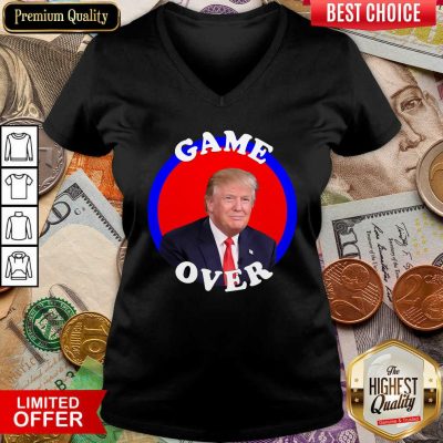 Game Over Donald Trump President Election V-neck - Design By Viewtees.com