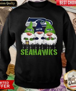 Happy Gnomies Seattle Seahawks Christmas Sweatshirt - Design By Viewtees.com