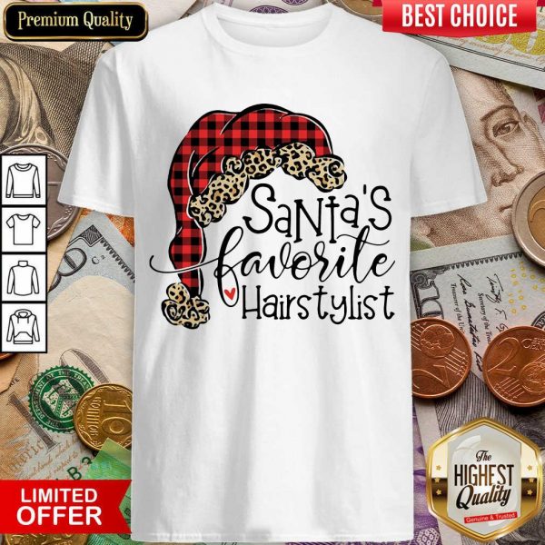 Santa’s Favorite Hair Stylist Shirt - Design By Viewtees.com