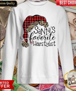 Santa’s Favorite Hair Stylist Sweatshirt - Design By Viewtees.com